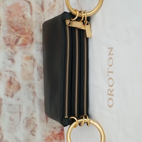 New OROTON Maeve Zip Leather Crossbody Bag - Picture 9 of 13